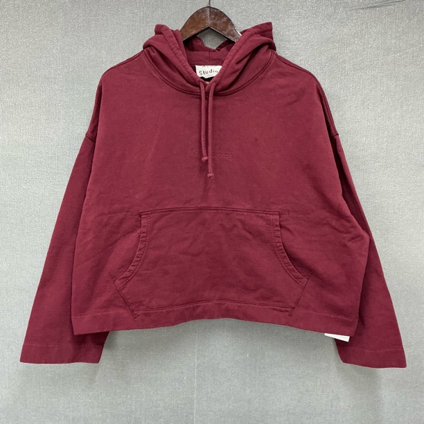 99新 AcneStudios 纯色帽衫卫衣/短款/99新L码