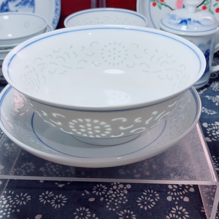 8寸窝盘满雕双福双线10寸。7寸满雕面碗阿****板