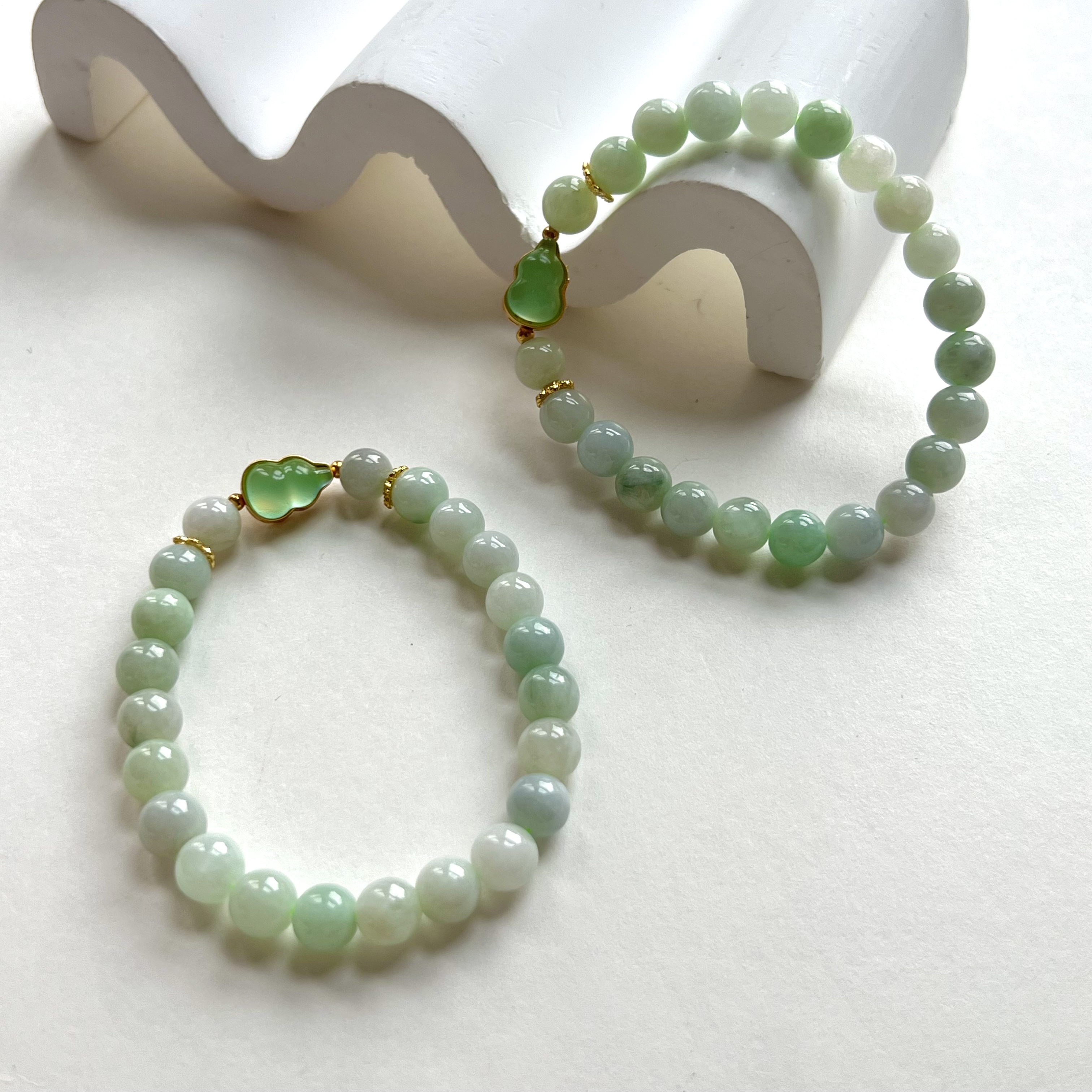 【小宝珠宝】21  S83098-翡翠DIY单圈手串-多样性发一件-6mm+