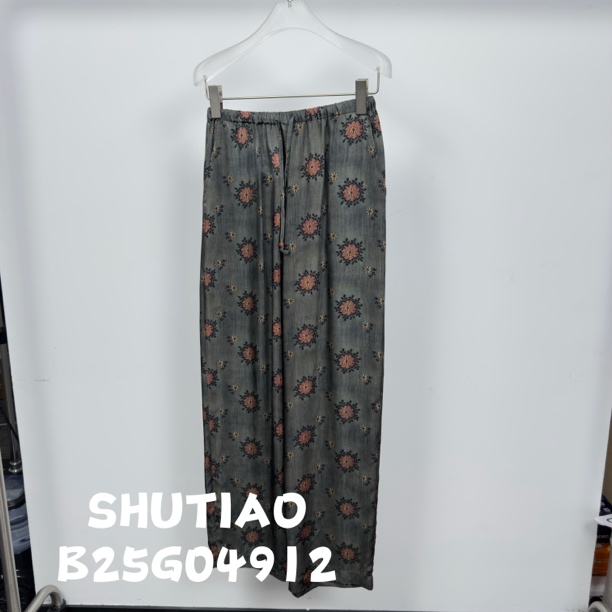 【SHUTIAO】2025夏季：新款小众设计款裤子B25G04912