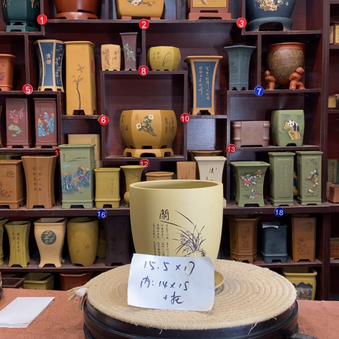 紫砂花盆紫砂作品