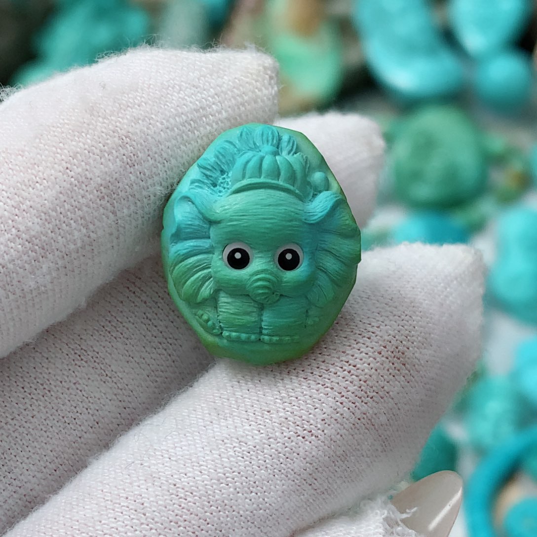 绿松石珠宝奇石未镶嵌