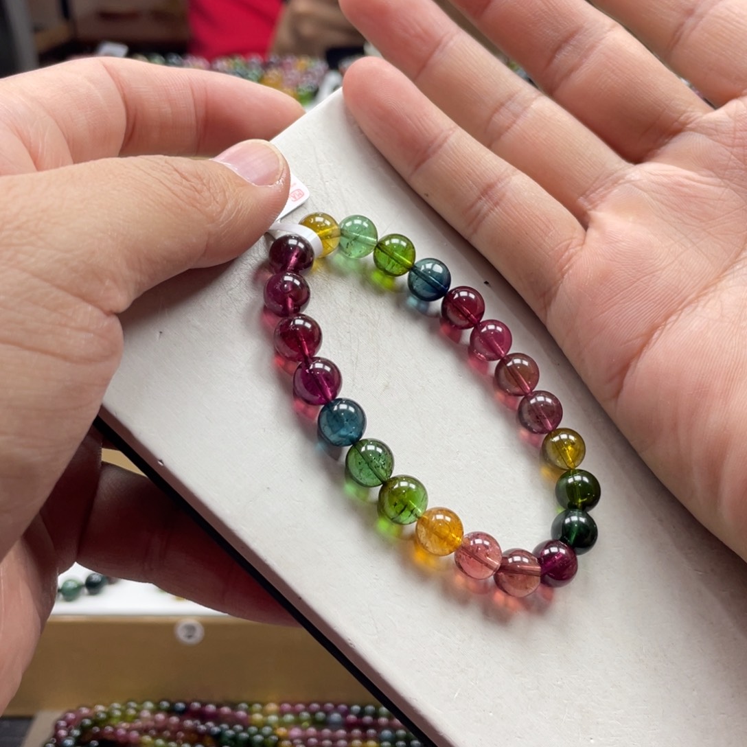 碧玺手串未镶嵌8.5mm.mmmmmmmmm