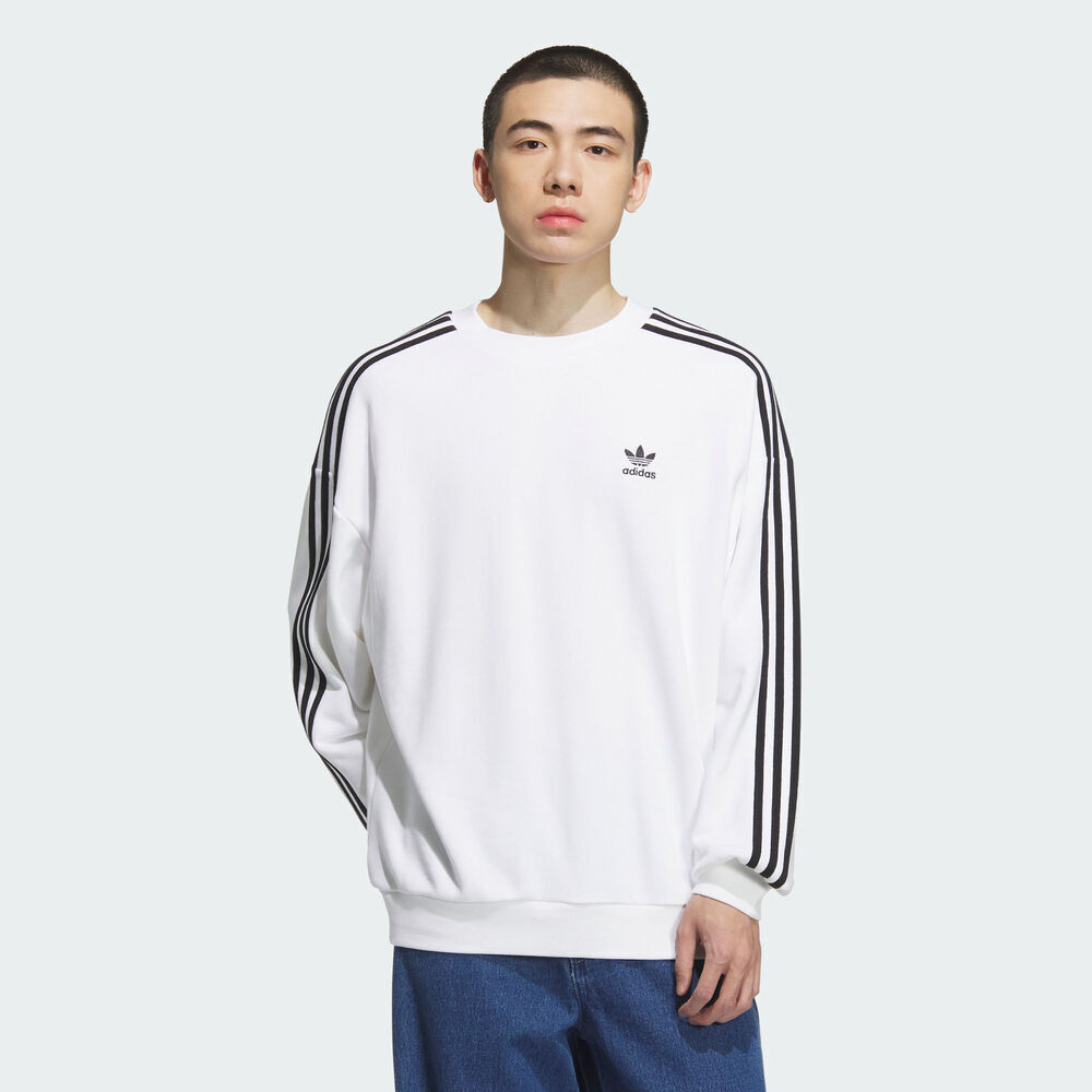 【滔搏联动】adidas/阿迪达斯男子OVERSIZE CREW针织无帽卫衣KD1834