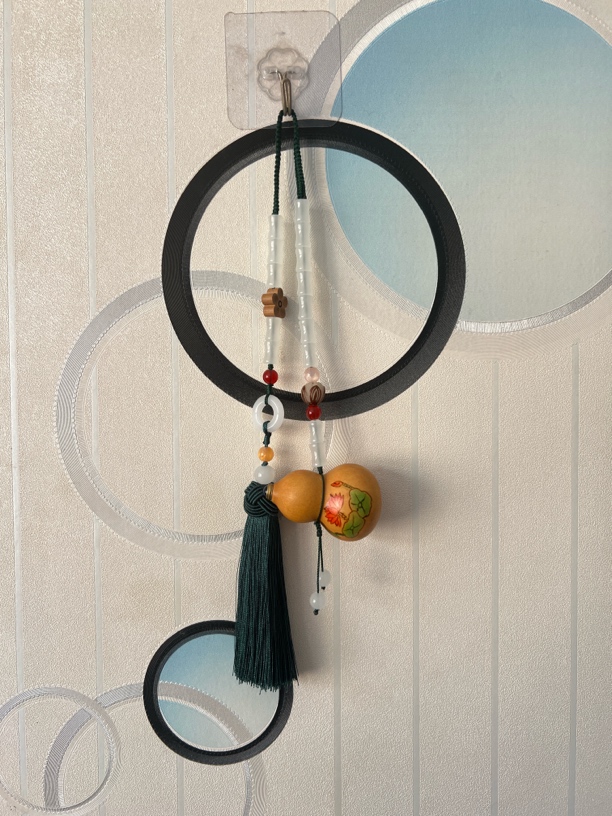 天然莲花吊饰后视镜流苏车载装饰品