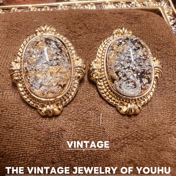 铜合金耳饰 【露珠】175植物花卉耳钉