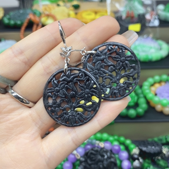 未镶嵌手链翡翠耳坠50