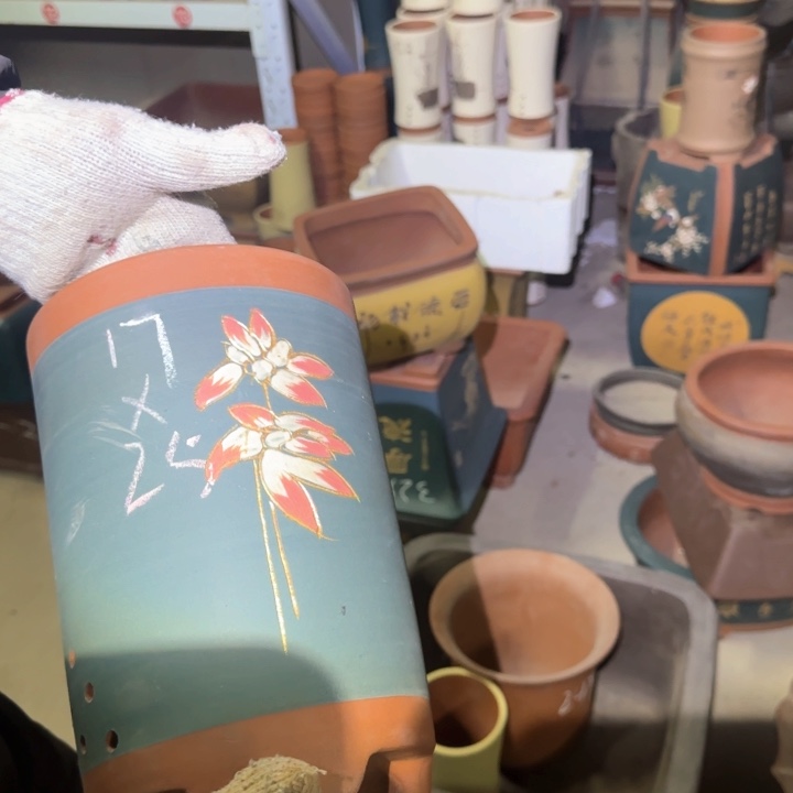 紫砂花盆紫砂花盆