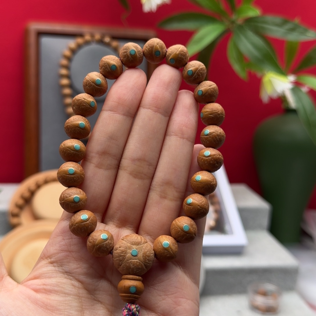 凤眼菩提手串敢****12左右镶嵌手串