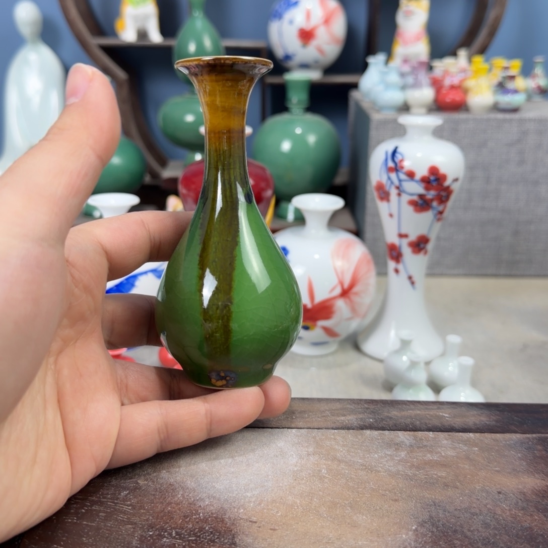 陶瓷手工小花器摆件