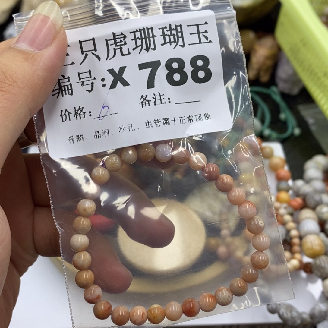 硅化珊瑚（珊瑚玉）X未镶嵌买*买