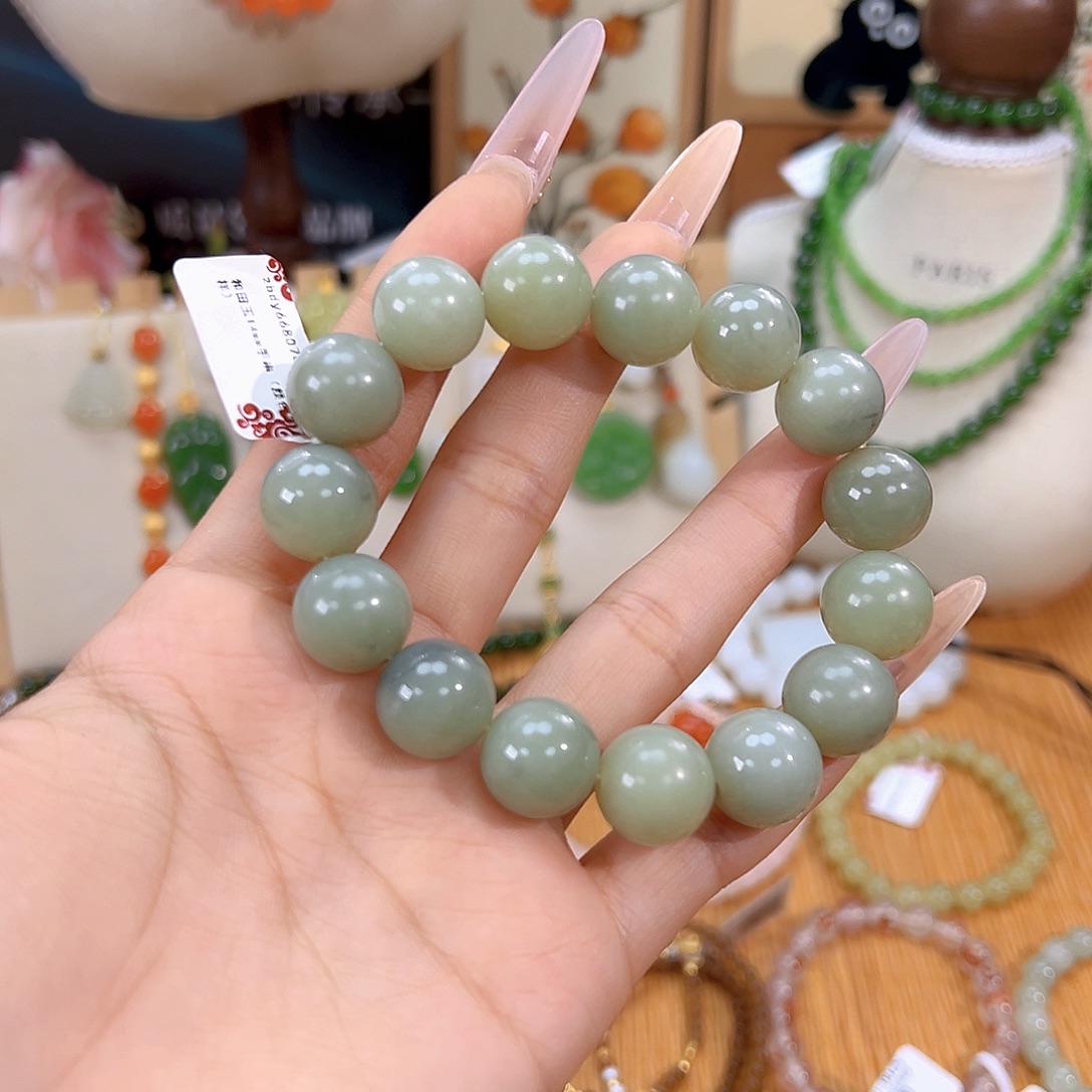 和田玉未镶嵌手链sj