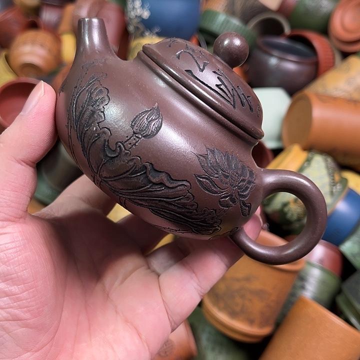 紫砂茶杯全手工紫砂主人杯