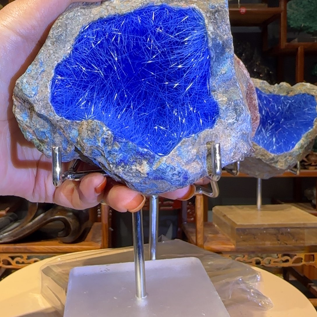 石材蓝铜矿发晶11111111