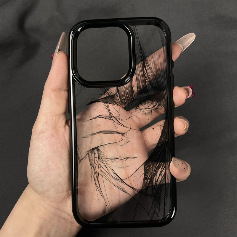 BANCA素描少女适用苹果17/16promax手机壳iPhone15/14创意13套12