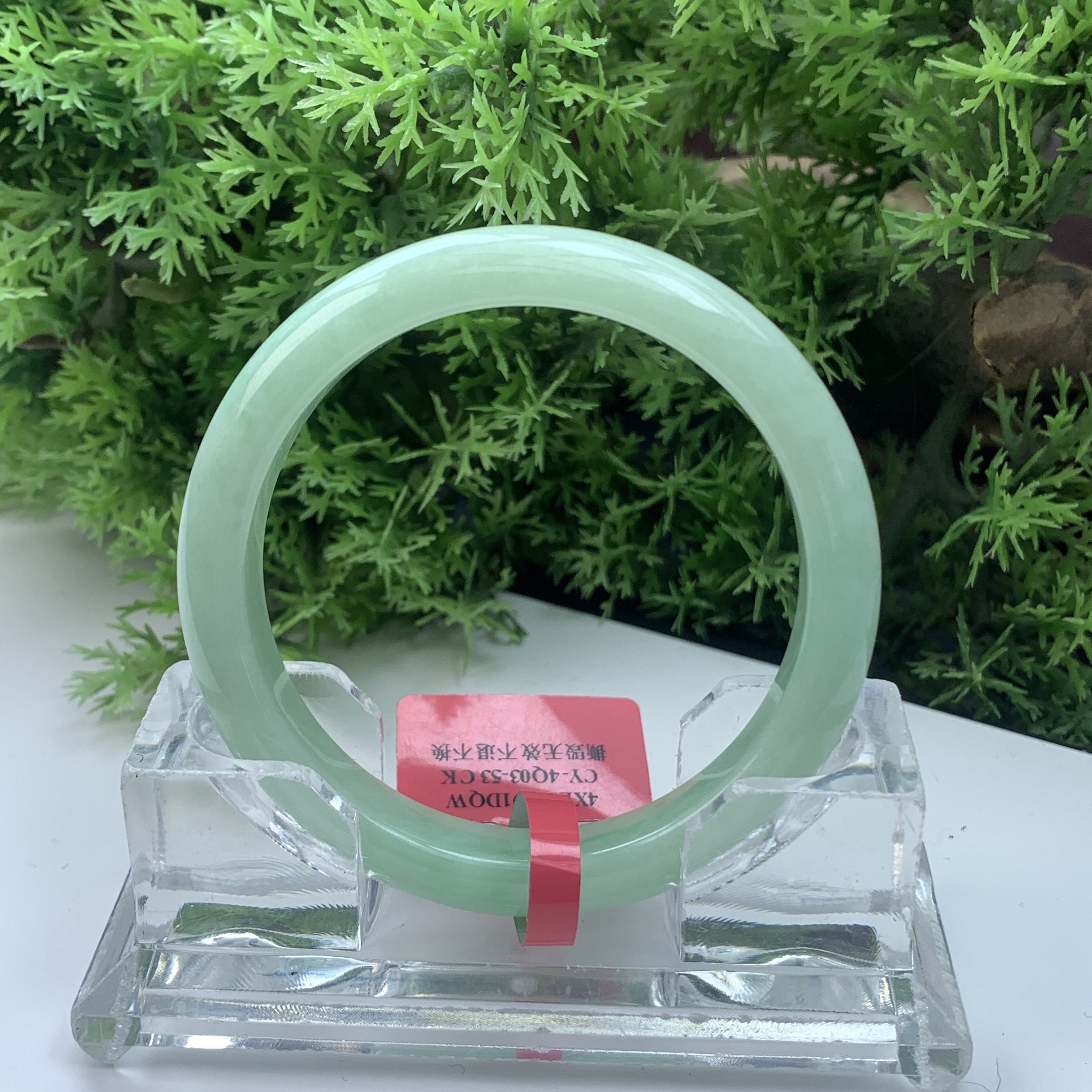 【刘思懿】天然缅甸A货翡翠手镯-AA-1