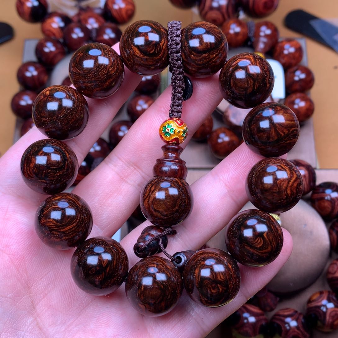 黄花梨/降香黄檀黄花梨手串1.8