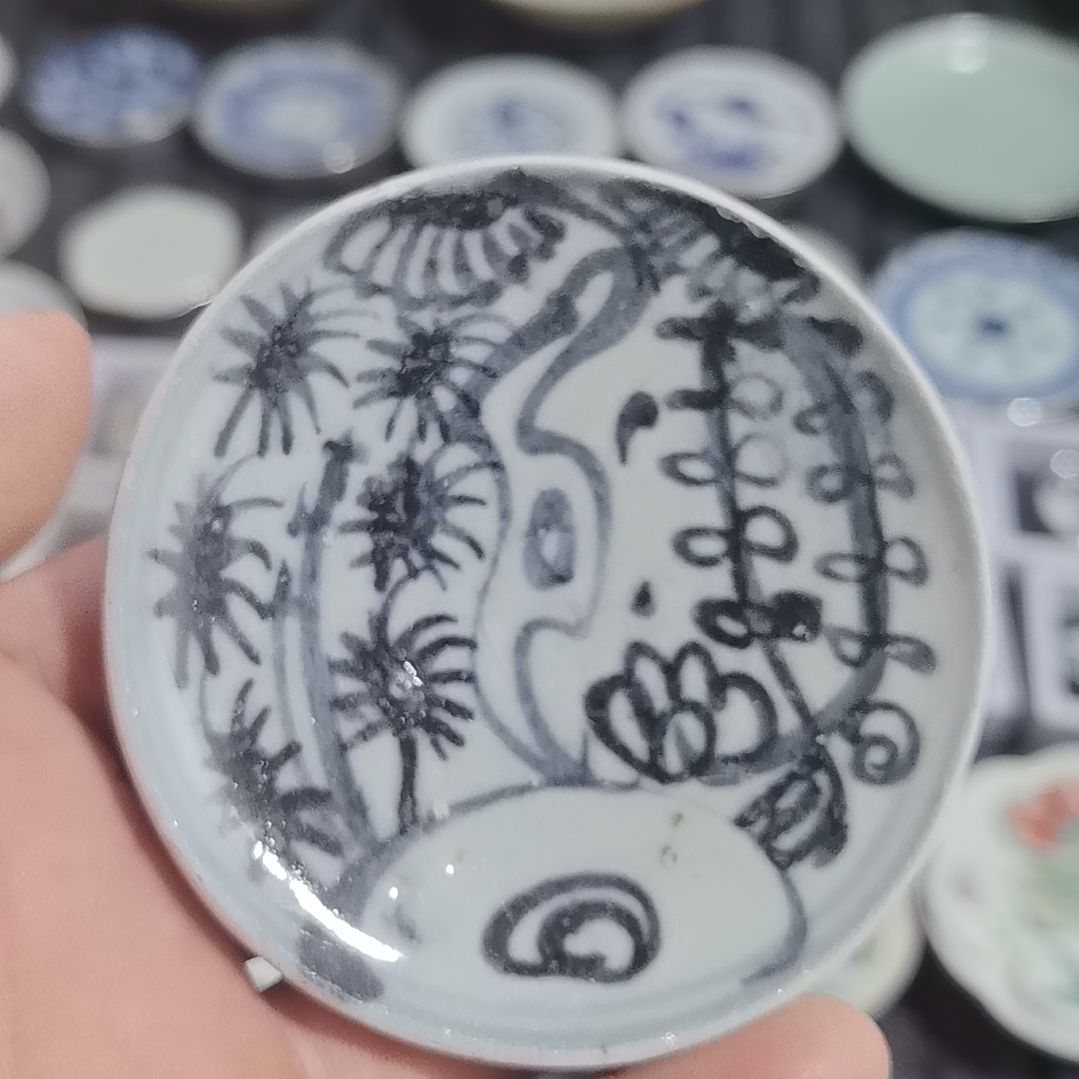 瓷片青花影青杯垫标本全选