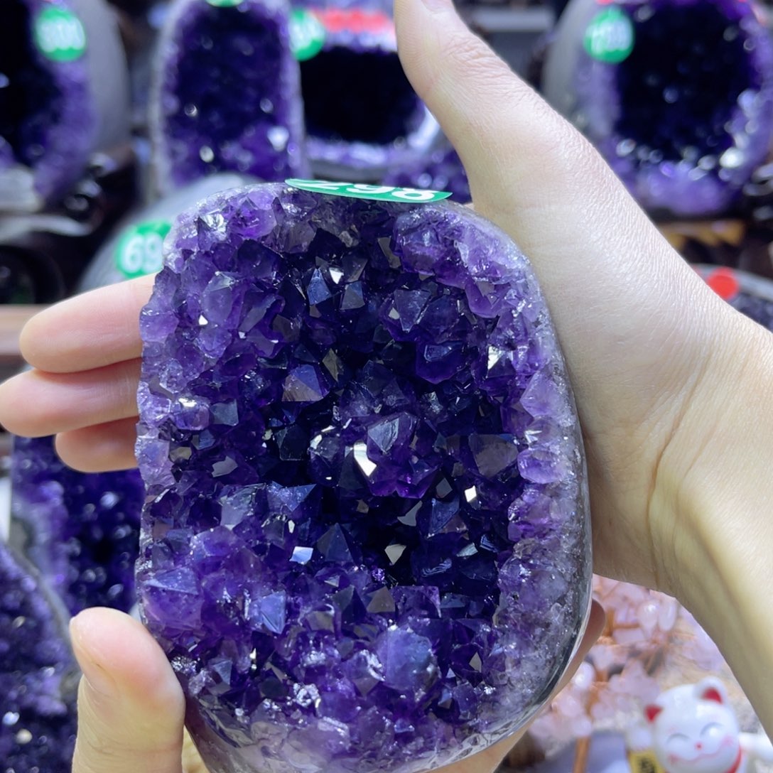 紫晶摆件未镶嵌紫水晶