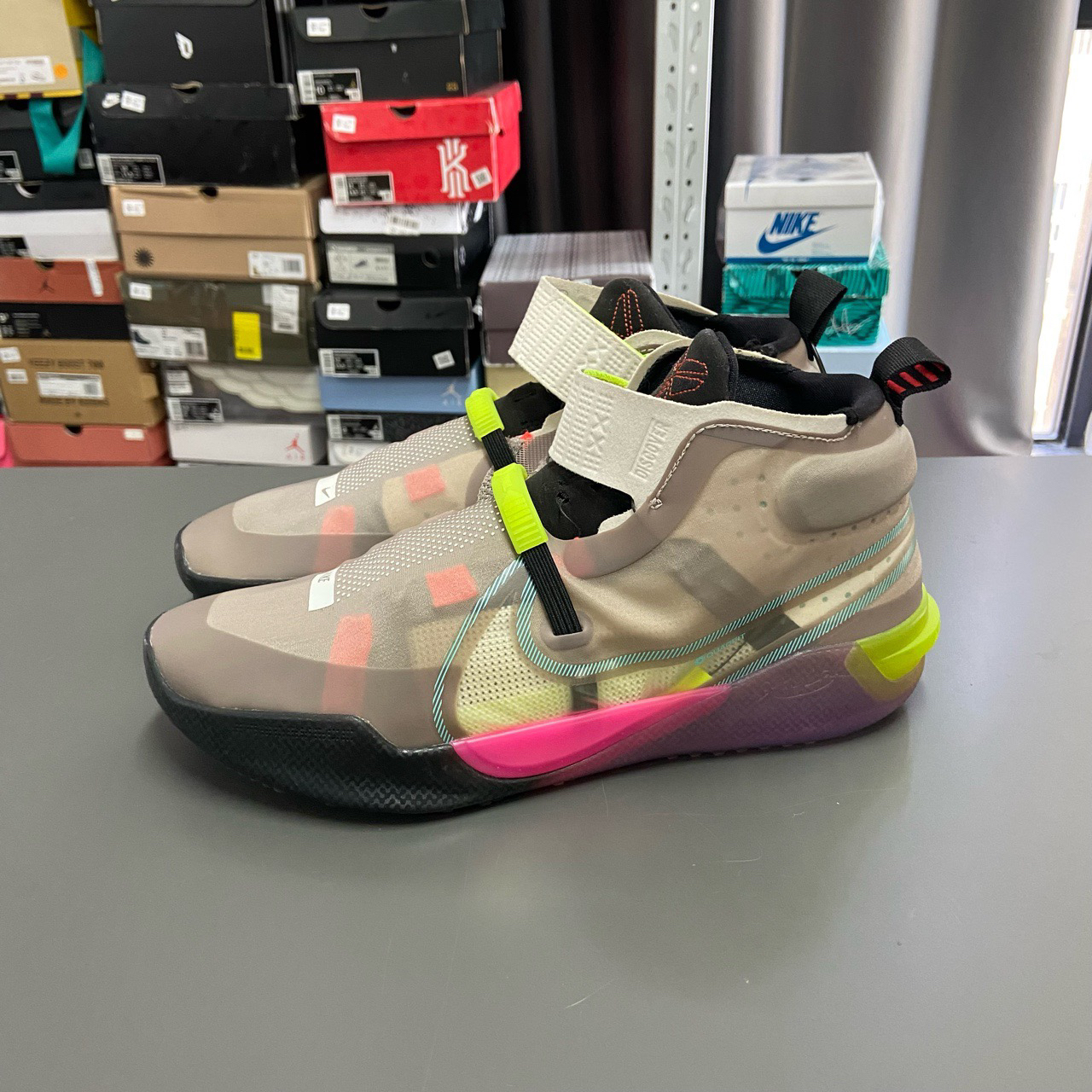 99新 NIKE/耐克 45码 科比 ad nxt fastfit 灰绿色 12035077 