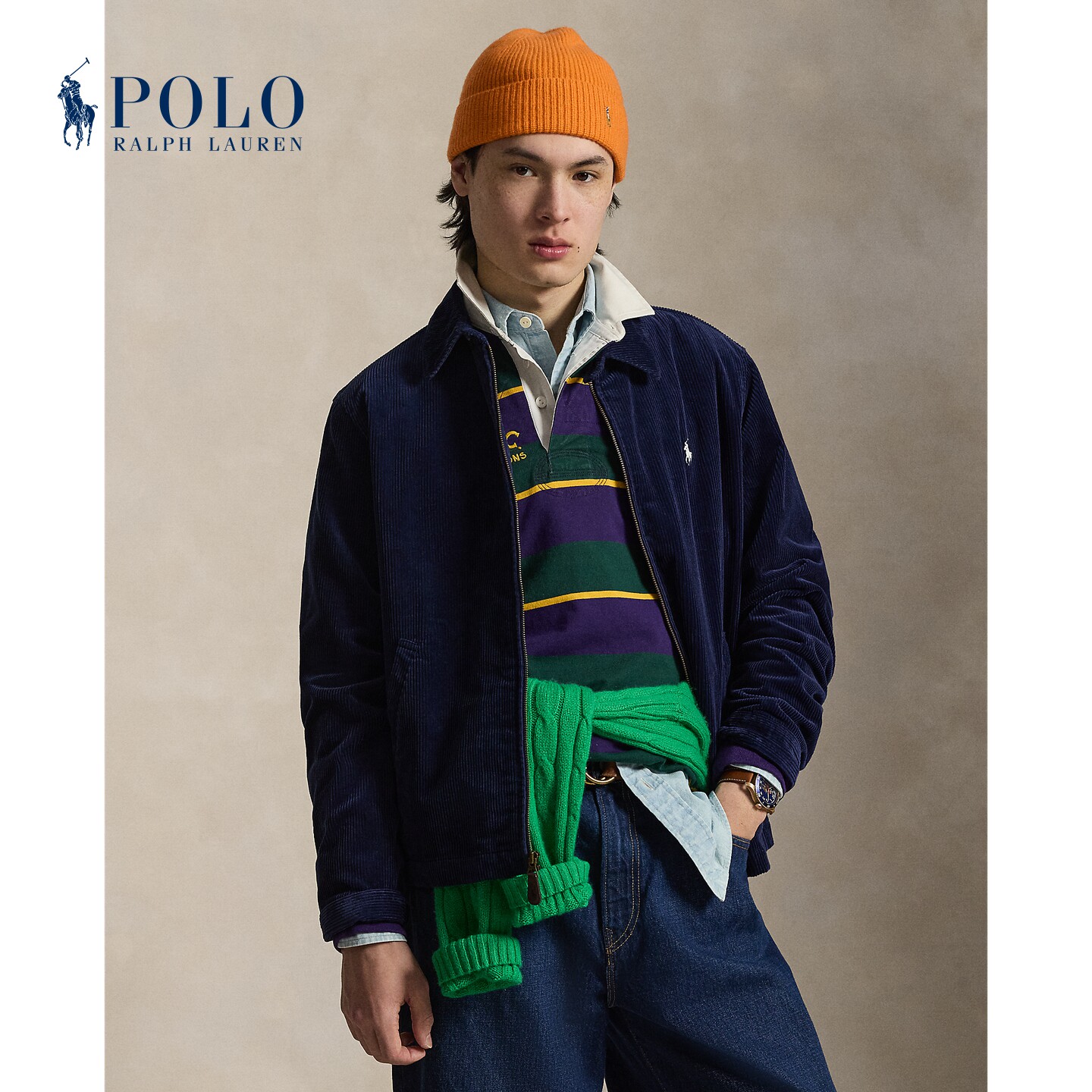 Ralph Lauren/拉夫劳伦男装 26秋Wynton棉灯芯绒夹克710968125商品图