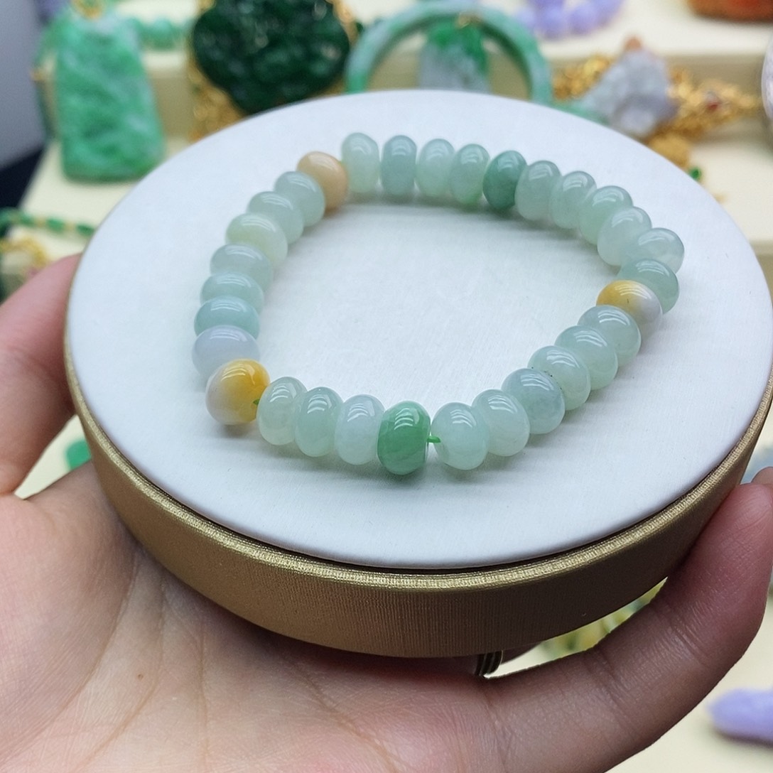 未镶嵌手串翡翠手串