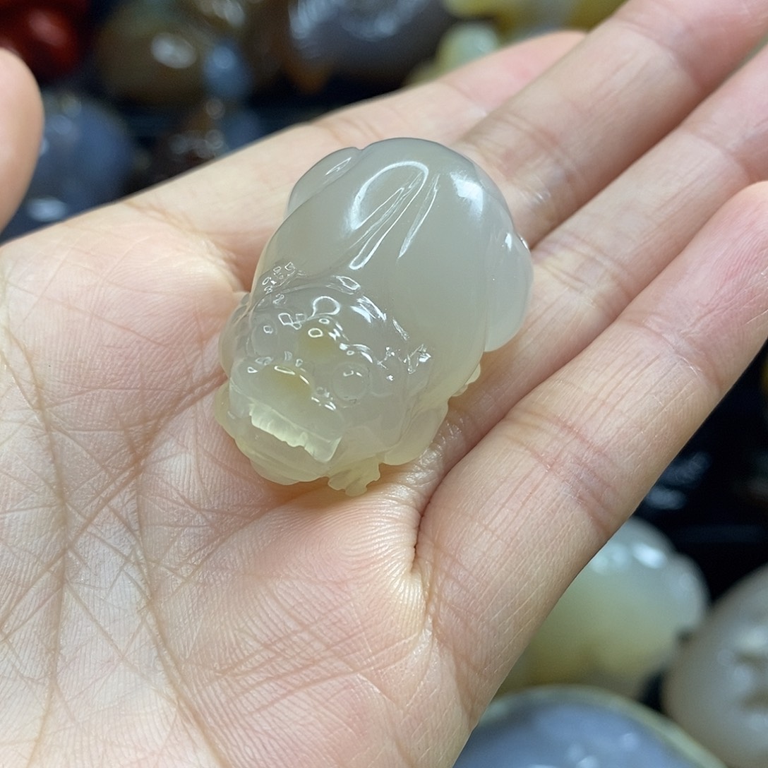 玛瑙/玉髓未镶嵌吊坠