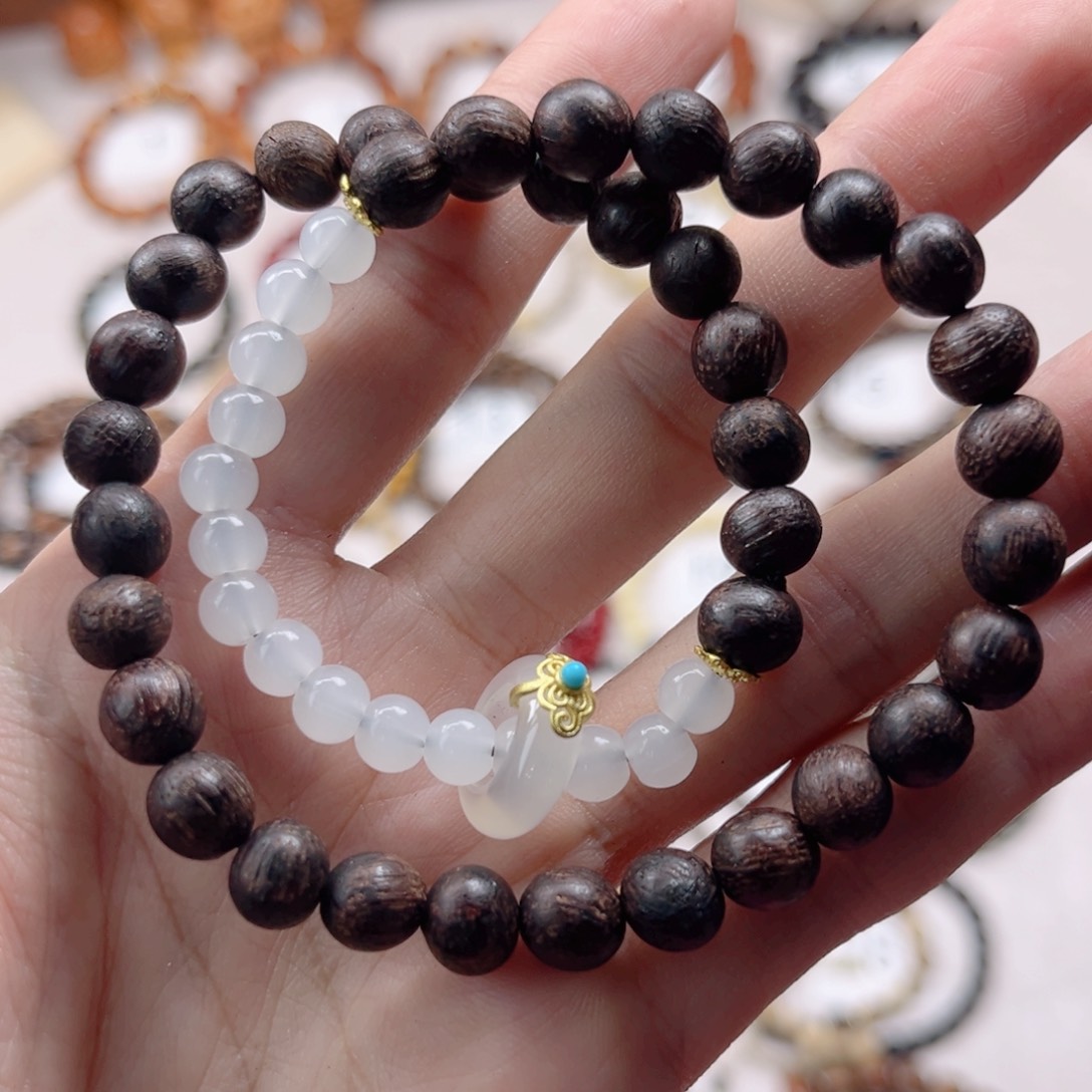 白玉菩提吊坠白玉菩提双圈