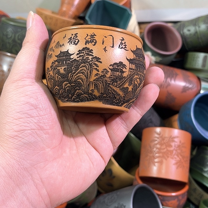 茶杯紫砂全手工紫砂主人杯