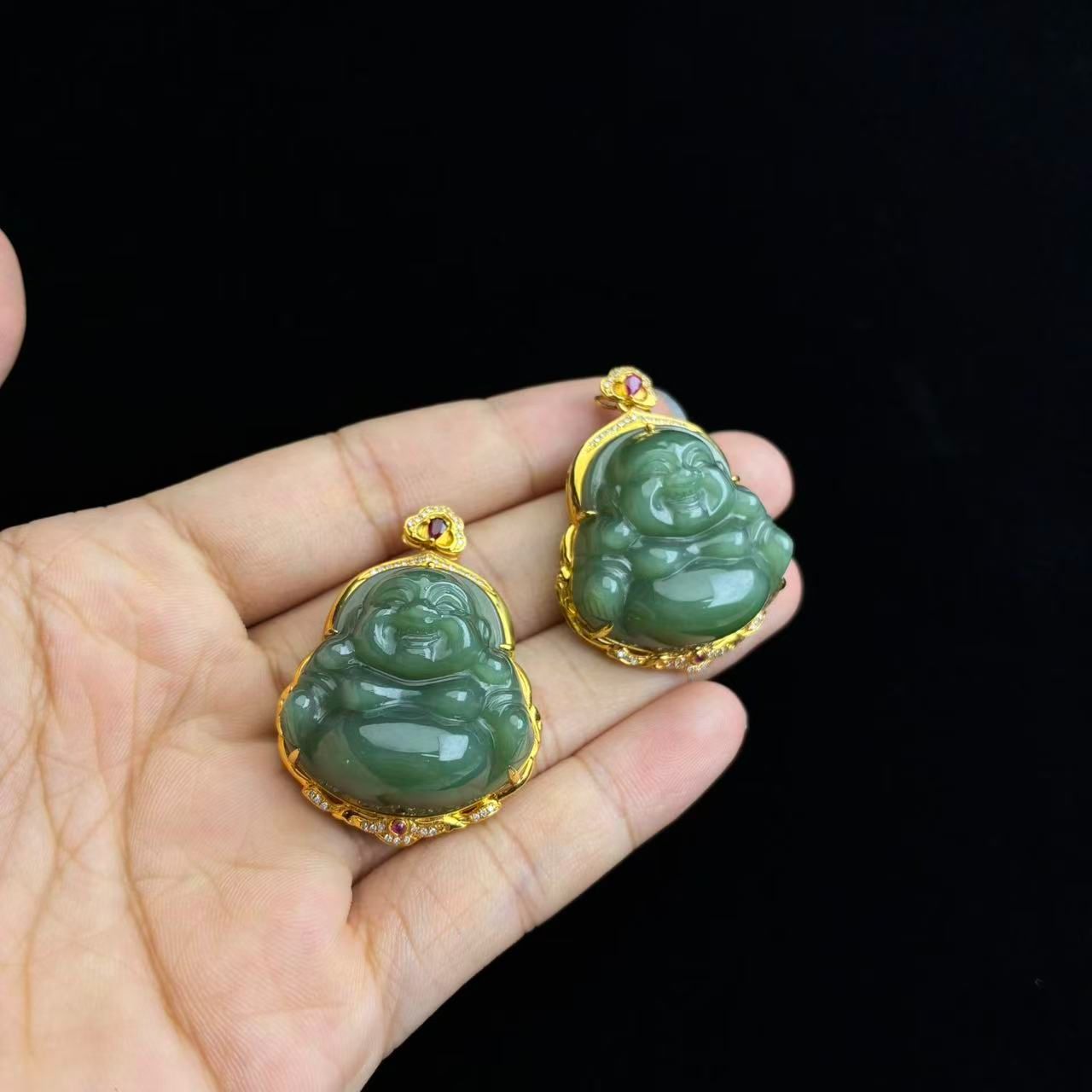 和田玉佛公吊坠【小北质检】ZJH945Z27多样性发一