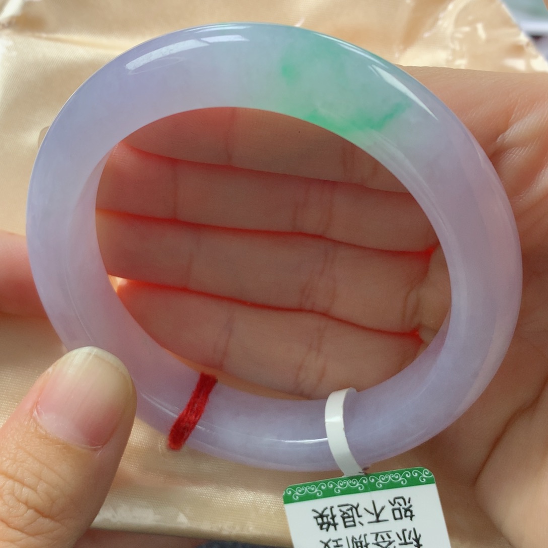 未镶嵌手镯翡翠缅甸天然翡翠A货55正