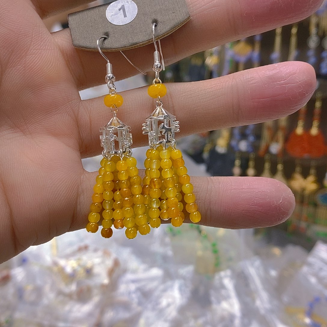 翡翠合金耳饰翡翠