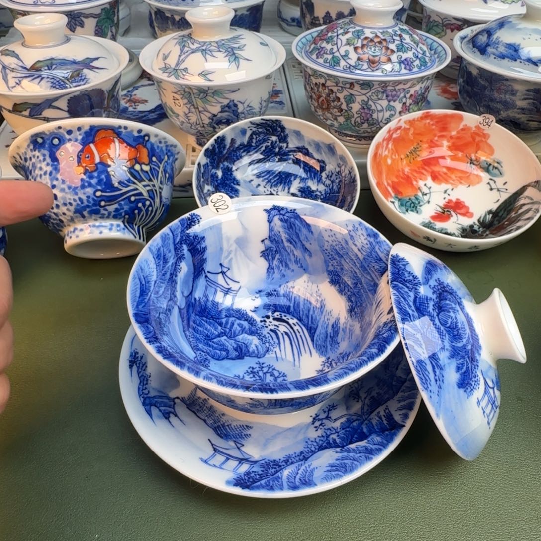 陶纯手工纯手绘茶具302