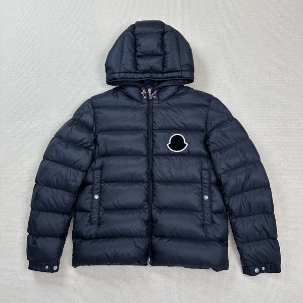 99新 MONCLER 植绒大标连帽羽绒服/5码/WL1889