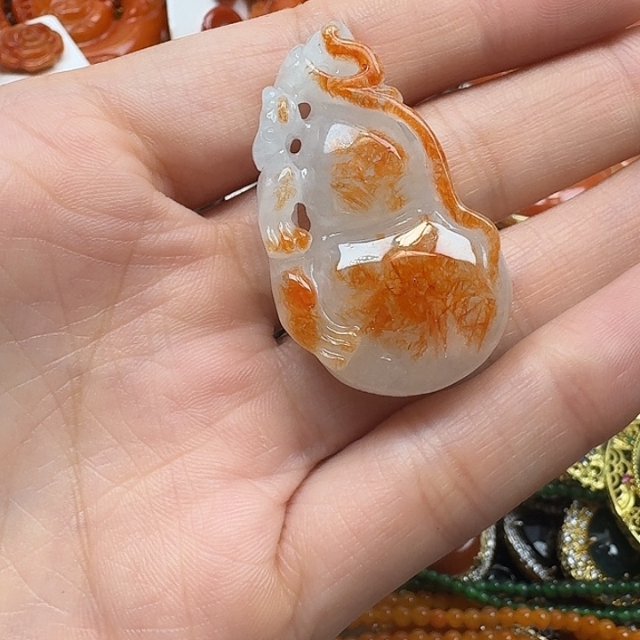 翡翠未镶嵌项链翡翠