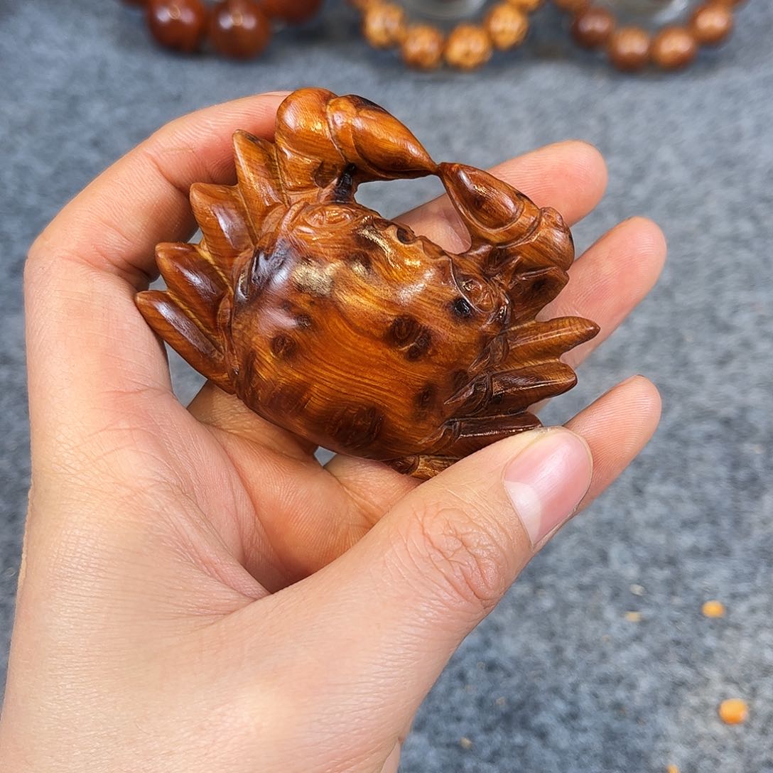 柏木（崖柏）精品把件八方来财