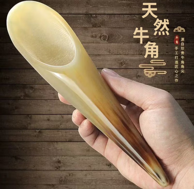 天然牛角刮痧按摩筒 微瑕疵