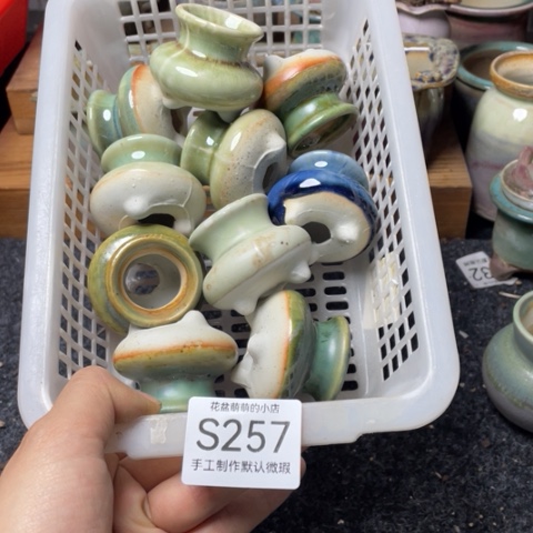 紫砂花盆微瑕257口径3厘米左右