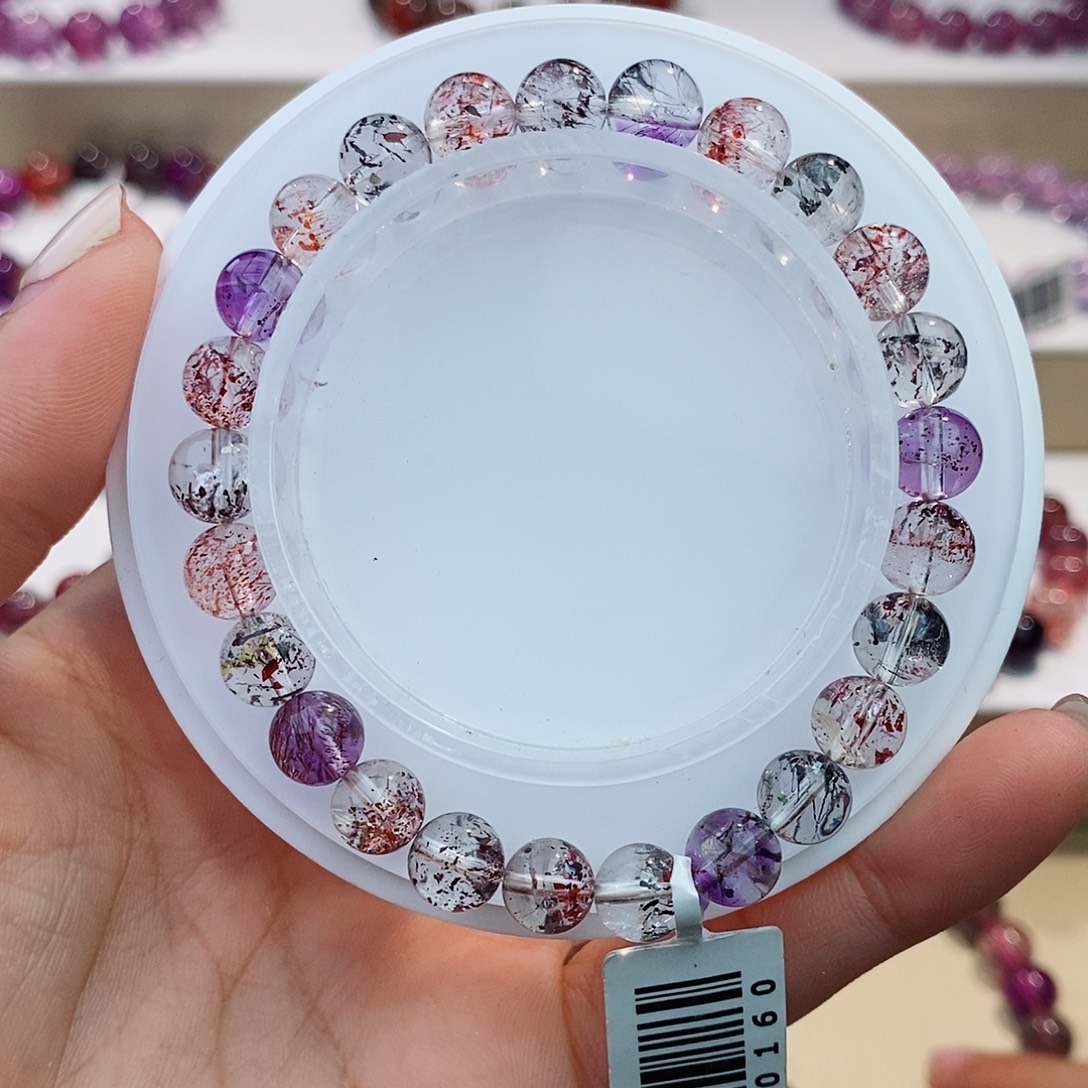 水晶手链未镶嵌彩莓毒液超七7+