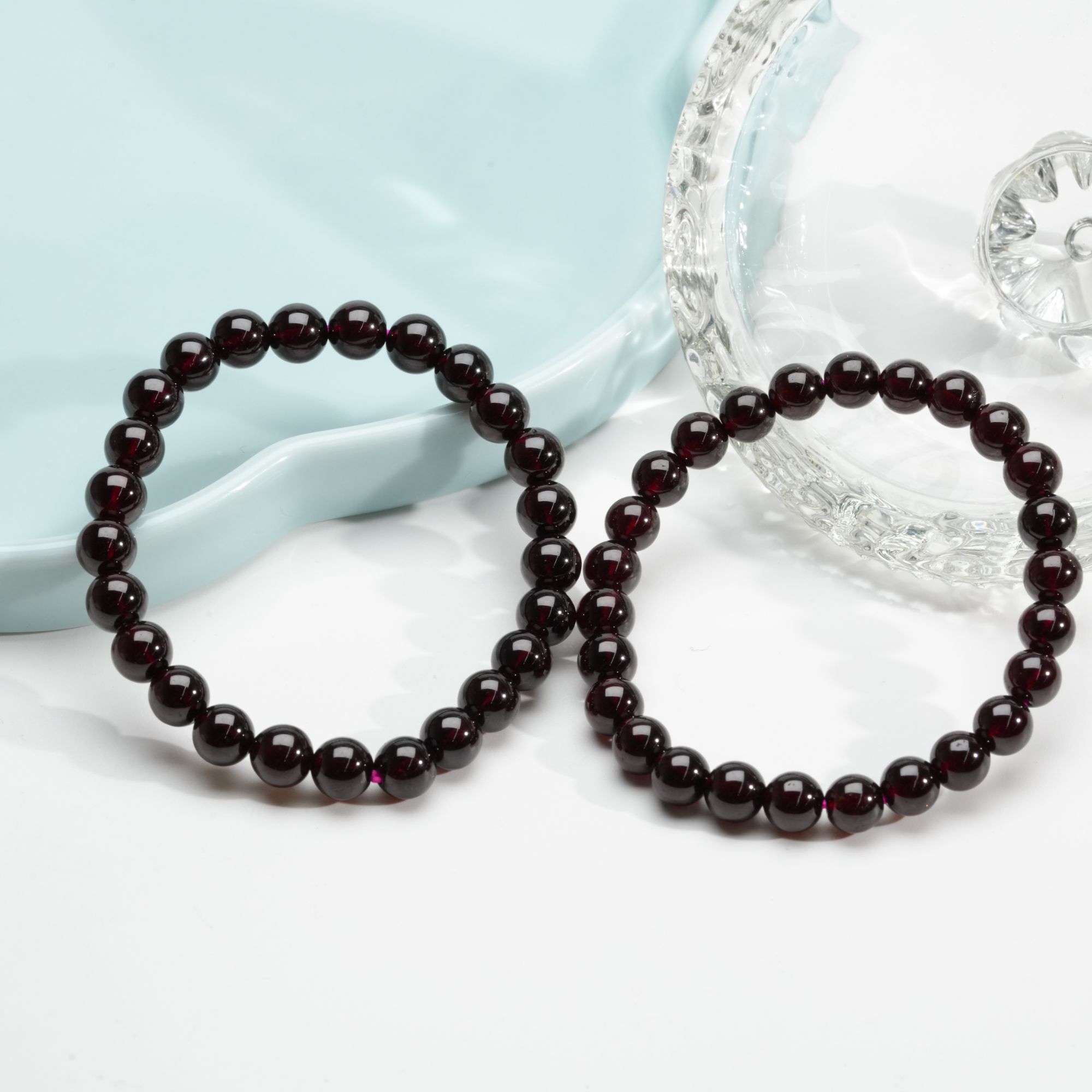 【小北好物】石榴石单圈手串约7mm+【多样性发一件】QL01X1477