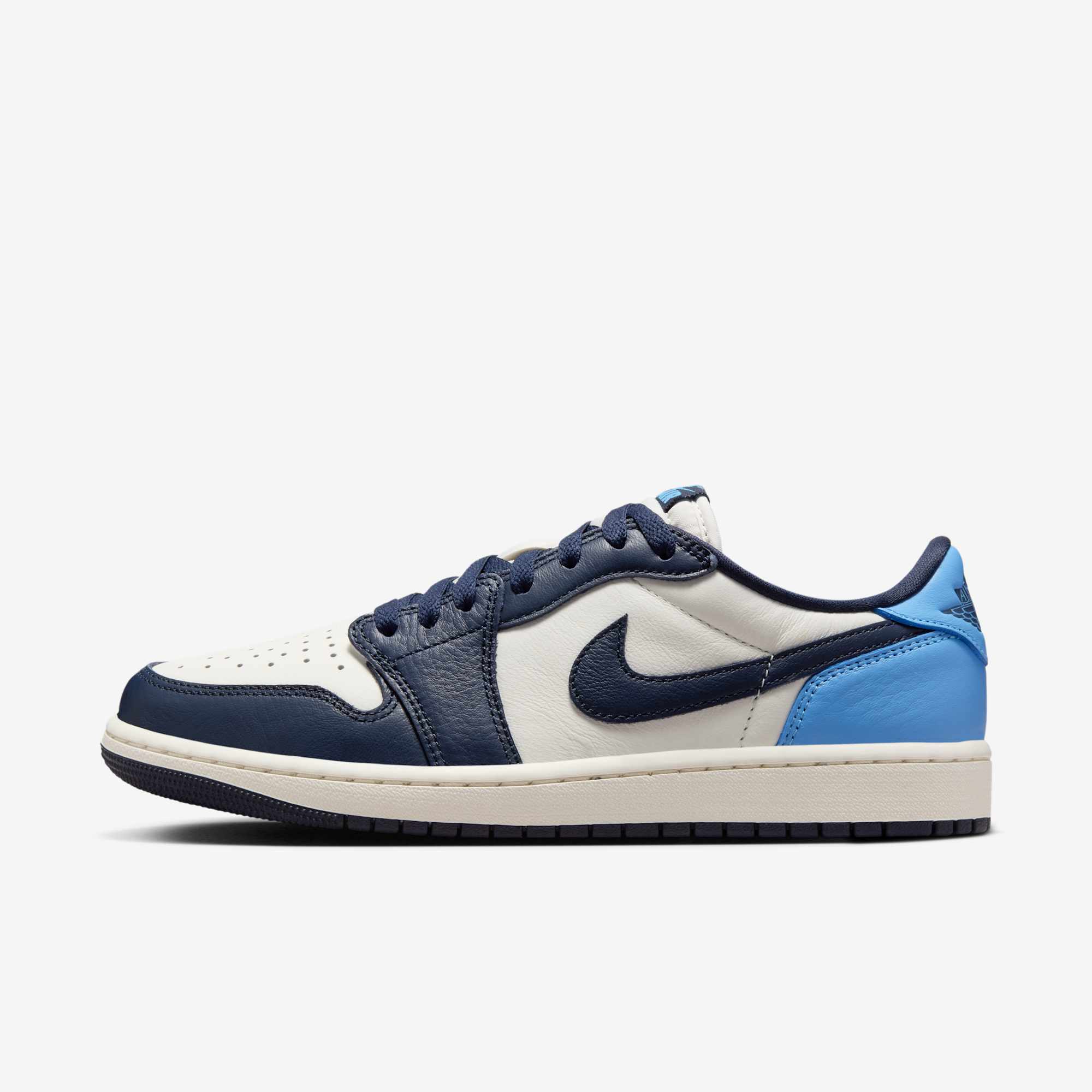 Air Jordan 1 Low AJ1黑白蓝黑曜石低帮篮球鞋CZ0790-400