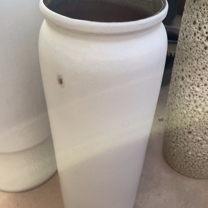 紫砂花盆高45口15白色瑕疵