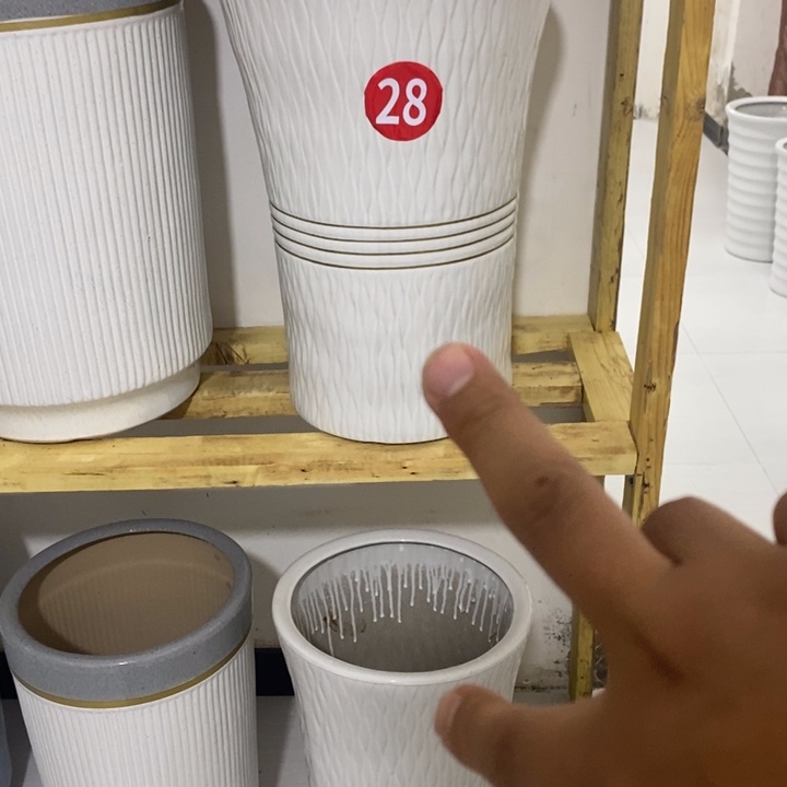 陶瓷花盆微瑕一套二