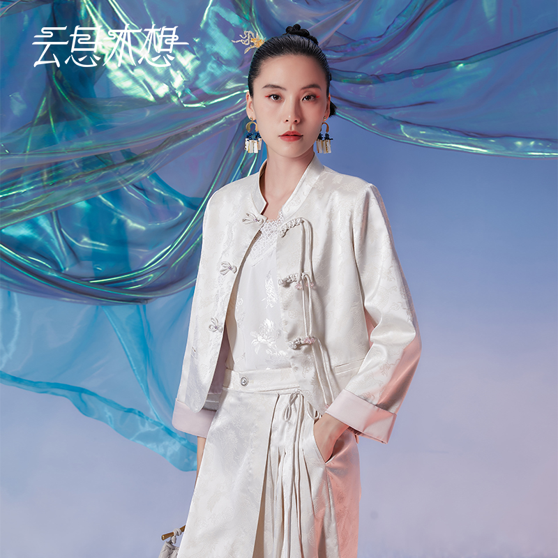 Ysimo-X云思木想 云间游龙 手工盘扣提花气质外套12191&12523