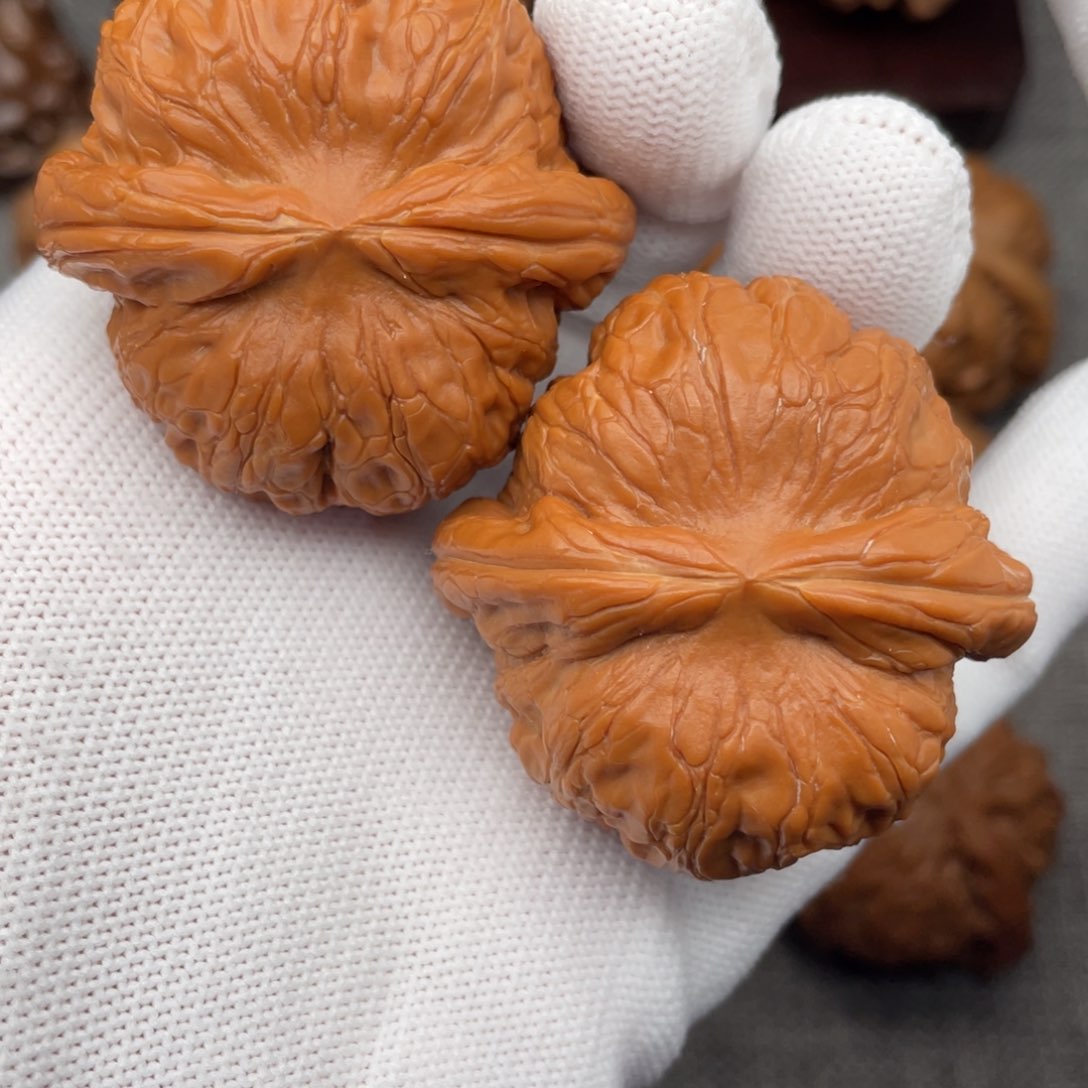 文玩核桃把件44全品毕业平谷元宝筷子棱