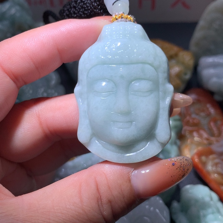 翡翠未镶嵌颈饰保真天然A货翡翠