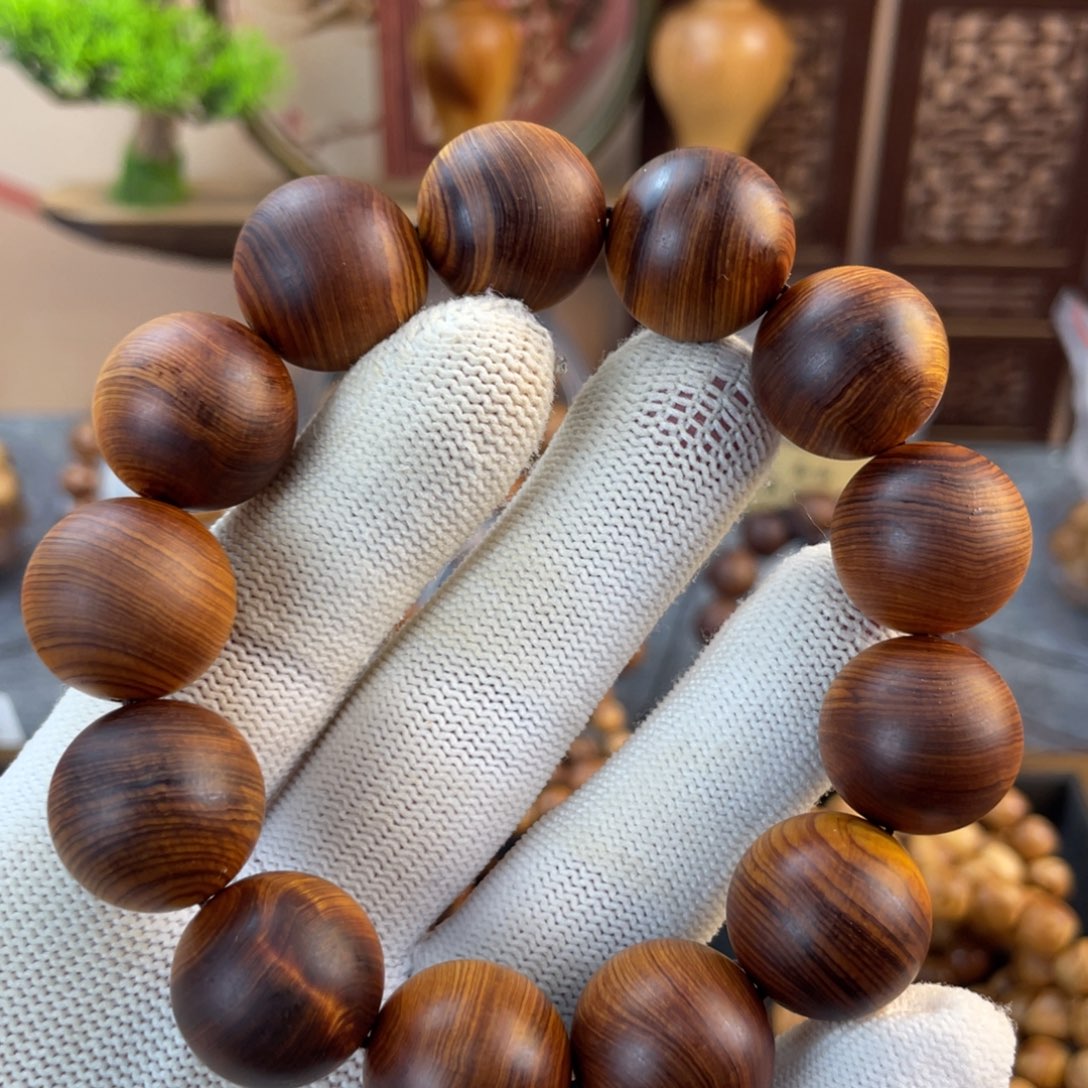 柏木手串/手链太行崖柏陈化黑油1.8手串