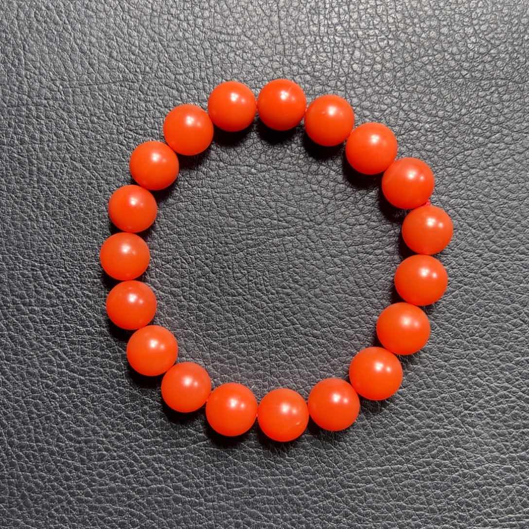 南红玛瑙10➕中洞子单圈未镶嵌