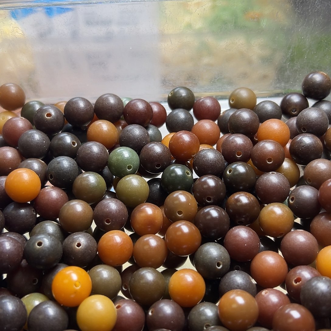 白玉菩提吊坠卡12多宝车里子圆120颗