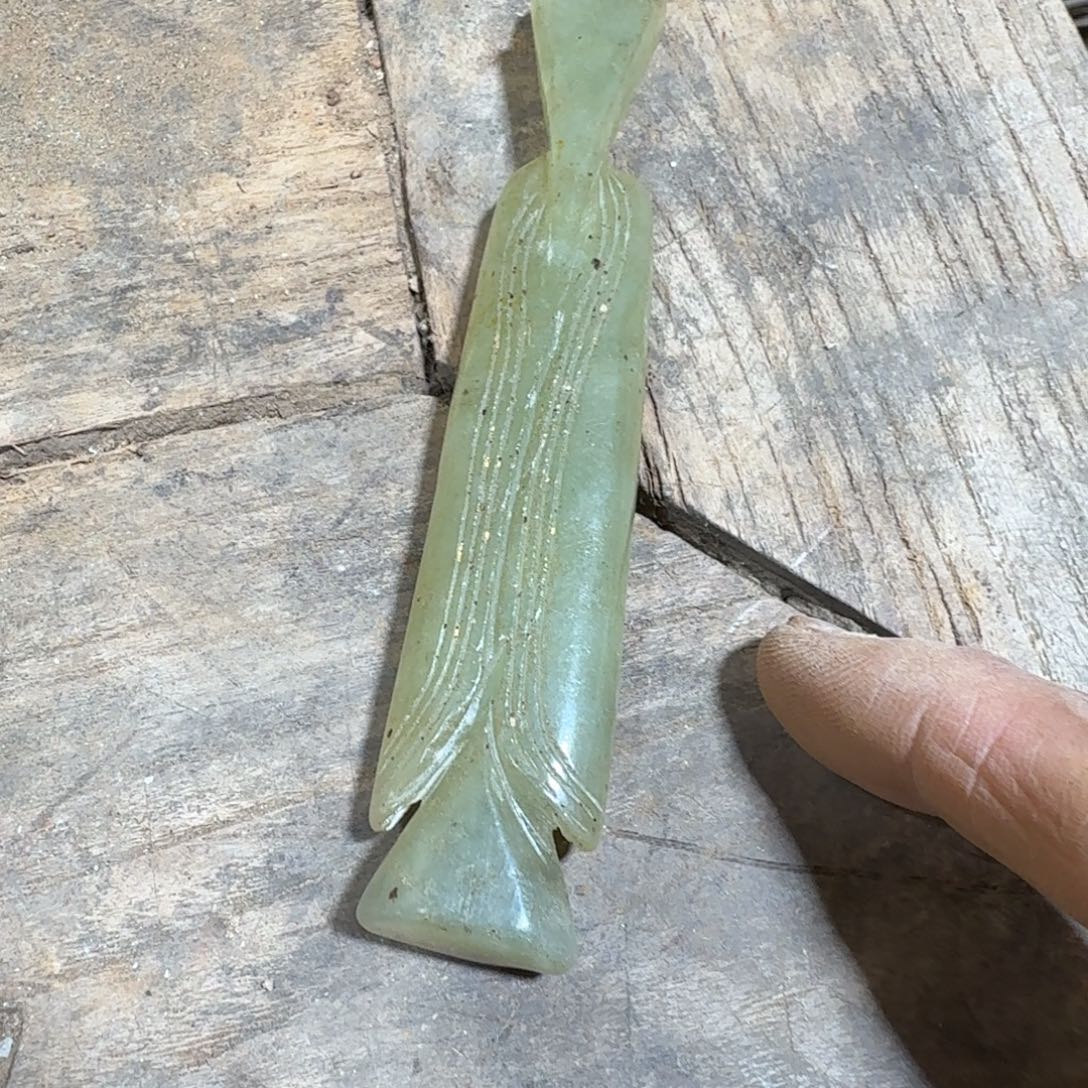 错***诺岫岩河磨玉（透闪石质玉）未镶嵌挂件